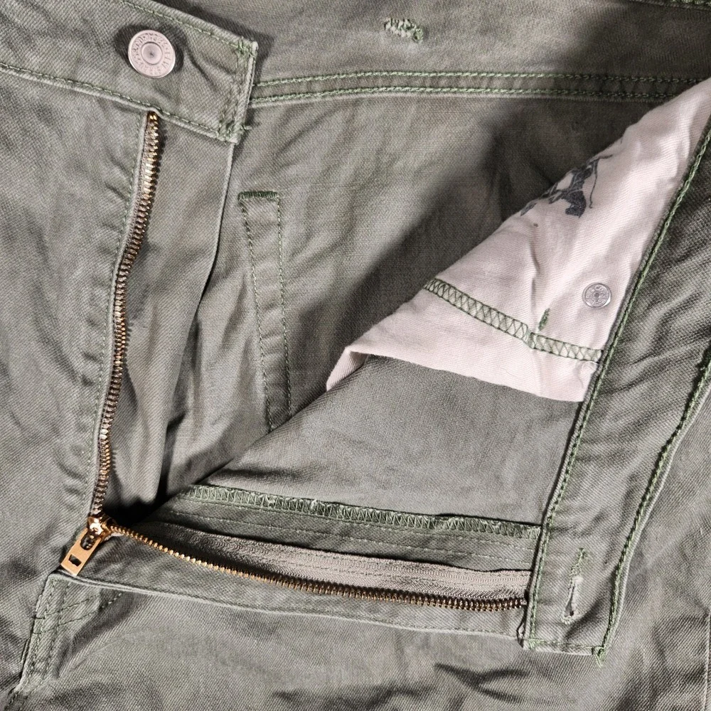 Levi's 541 Athletic Taper Pants‎ Mens 44x32 Olive Green Excellent Stretch 18181